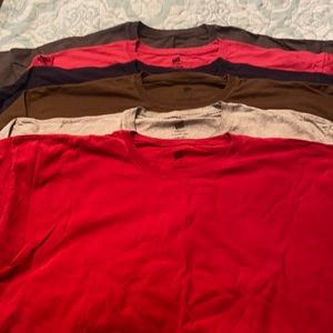 Lot of 5 Hanes Premium T-shirts short sleeved XXL